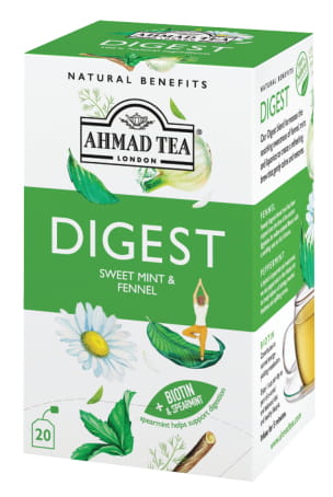 Ahmad Tea Digest — Чай за добро храносмилане, 20 филтърни пакетчета