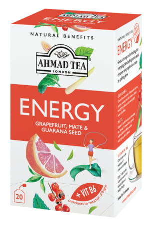Ahmad Tea Energy — чай за енергия, 20 филтърни пакетчета