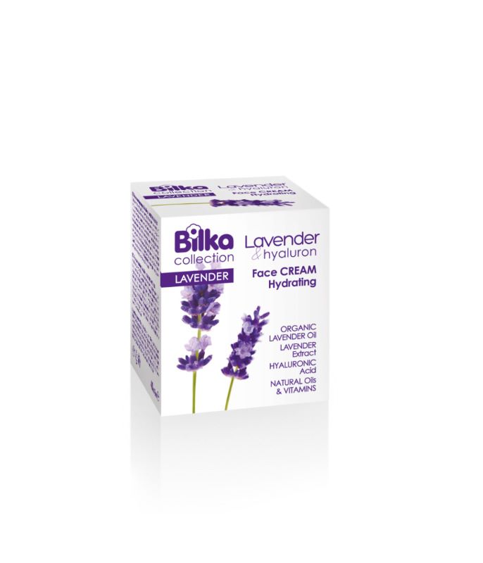 Bilka Lavender & Hyaluron Хидратиращ крем за лице 40 мл