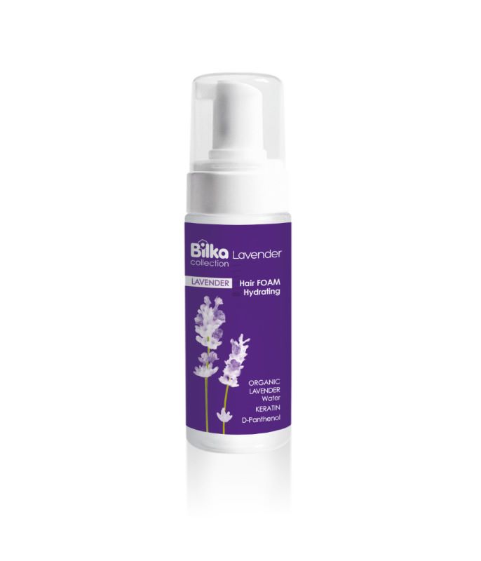 Bilka Lavender & Hyaluron Hair Foam — хидратираща и регенерираща пяна за коса 140 мл