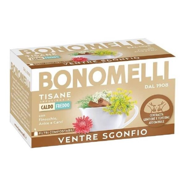 Bonomelli Чай против газове и подут корем, филтър х 16 бр