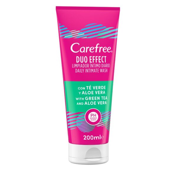 Carefree Duo Effect Интимен шампоан с алое вера и зелен чай 200 мл