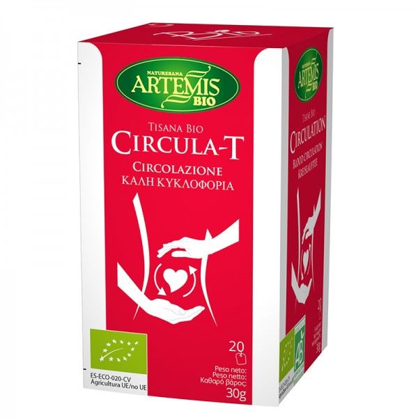 Circula-T Artemis Bio — Чай за добро кръвообращение, 20 филтърни пакетчета