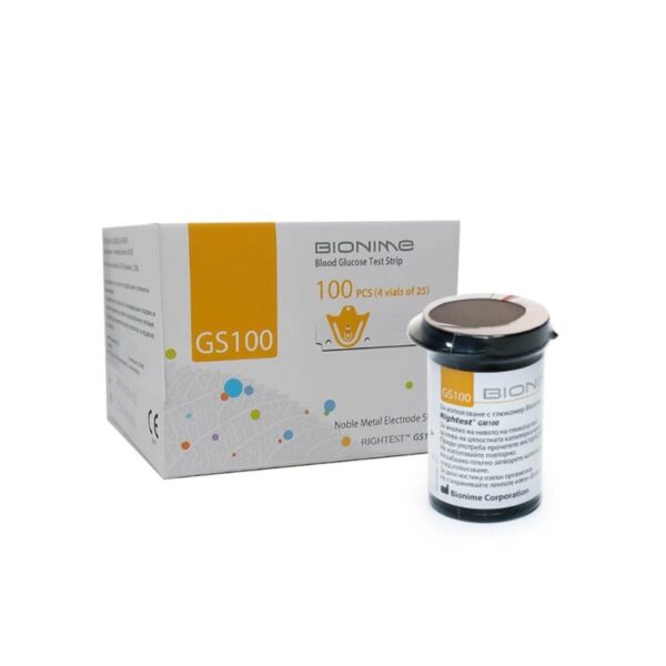Bionime GS100 Тест-ленти за кръвна захар, 100 бр.