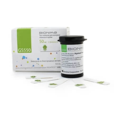 Bionime GS550 тест ленти за глюкомер х 50 бр
