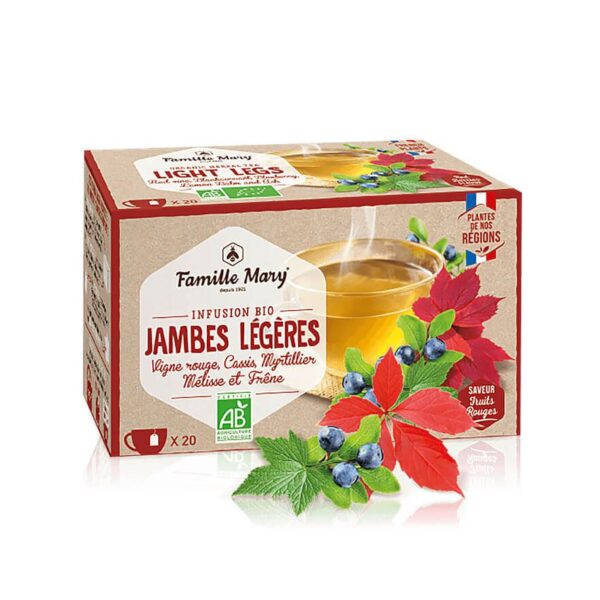 Jambes Légères Famille Mary — Чай за венозната система, 20 филтърни пакетчета