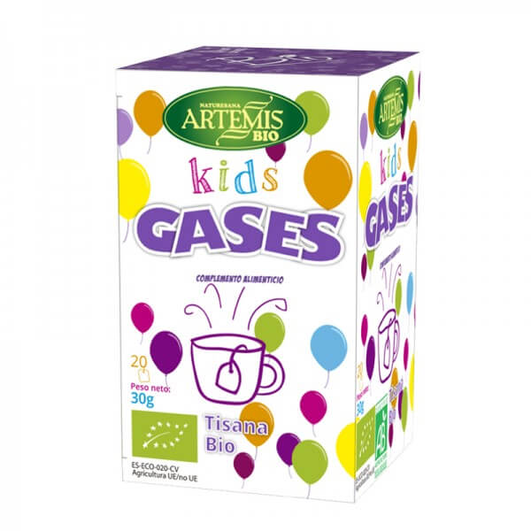 Kids Gases Био Чай за деца при газове и храносмилателни проблеми, Artemis Bio — 30 г х 20 филтърни пакетчета