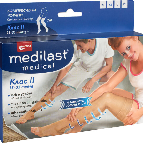Medica Medilast Medical Компресивен чорап 7/8 Клас 2 Размер S