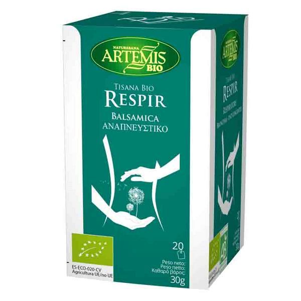 Respir Био Чай за дихателната система – Artemis Bio, 20 филтърни пакетчета