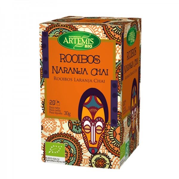 Artemis Bio Rooibos Naranja Chai — Био чай Ройбос с портокал, 20 филтърни пакетчета x 30 г