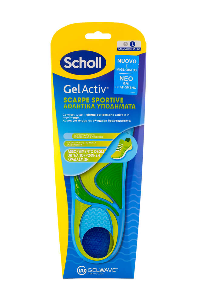 Scholl Gel Activ Sport Стелки за спортни обувки за мъже, 1 чифт