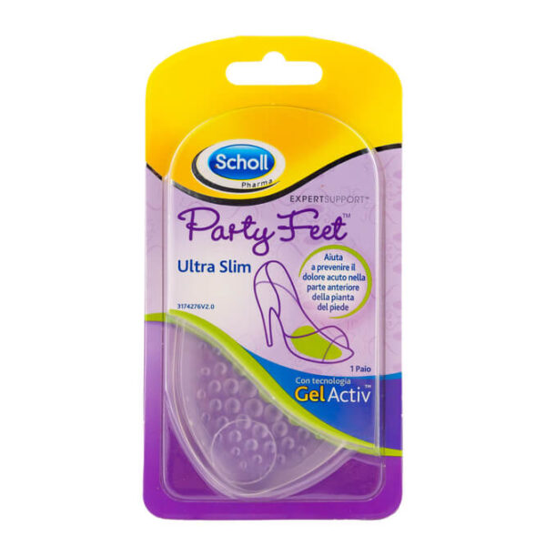 Scholl Party Feet Ultra Slim Силиконови възглавнички за дамски обувки, 1 чифт
