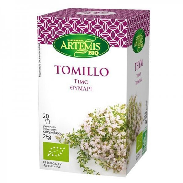Artemis Bio Tomillo — Чай от мащерка Био, 20 филтърни пакетчета
