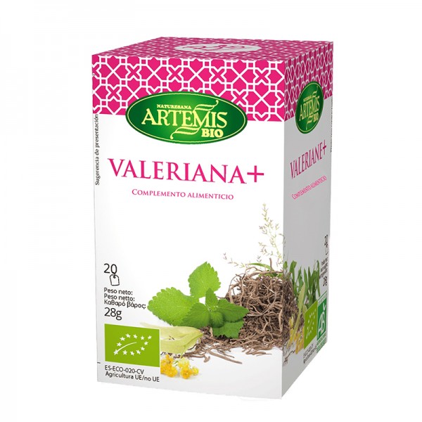 Artemis Bio Valeriana + Чай с валериана и билки Био, 20 филтърни пакетчета