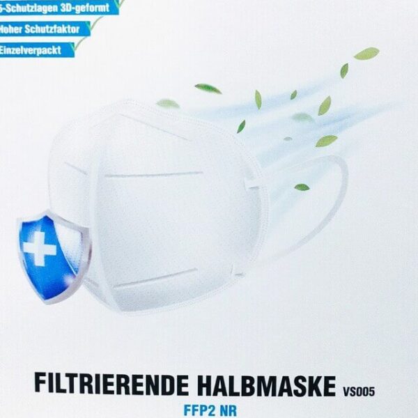 Virshields Санитарни маски FFP2 бели, 10 броя