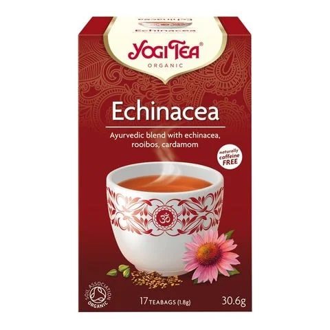 Yogi Tea Аюрведичен био чай с Ехинацея, 17 пакетчета