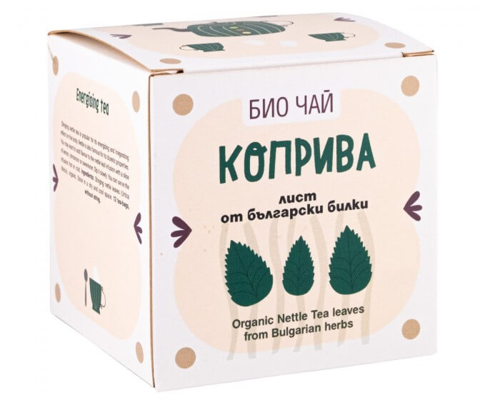 Zoya BG Pure Natural Био чай Коприва лист филтър х 12