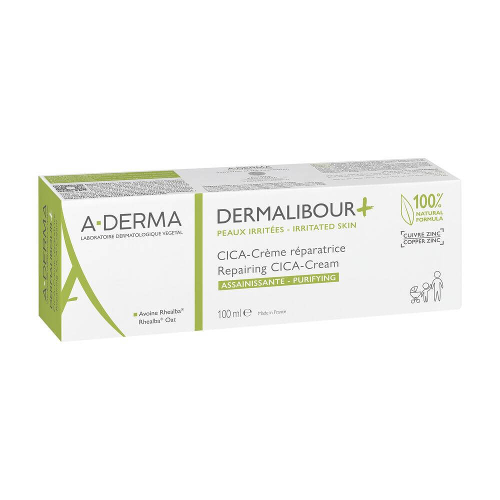 A-Derma Dermalibour+ Cica Възстановяващ крем за раздразнена кожа 100 мл