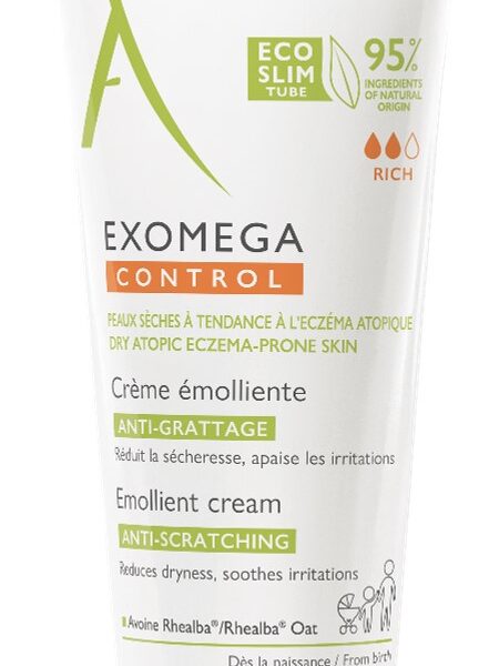 A-Derma Exomega Control Емолиентен крем за суха и атопична кожа 200 мл Еко туба