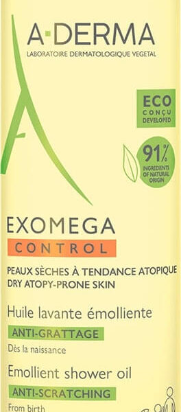 A-Derma Exomega Control Емолиентно душ-олио за суха и атопична кожа 200 мл