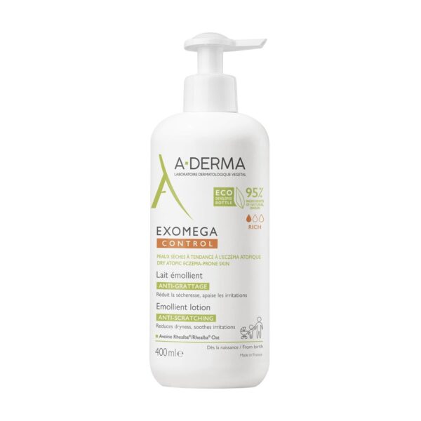 A-Derma Exomega Control Емолиентно мляко за суха и атопична кожа 400 мл