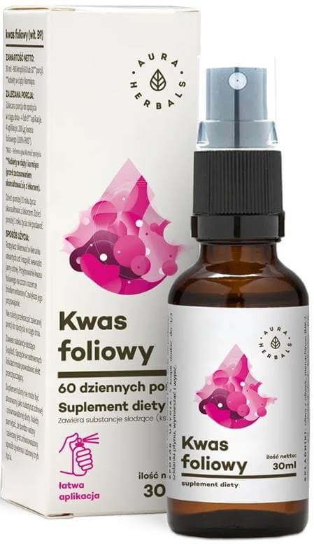 Aura Herbals Фолиева киселина, орален спрей 30 мл