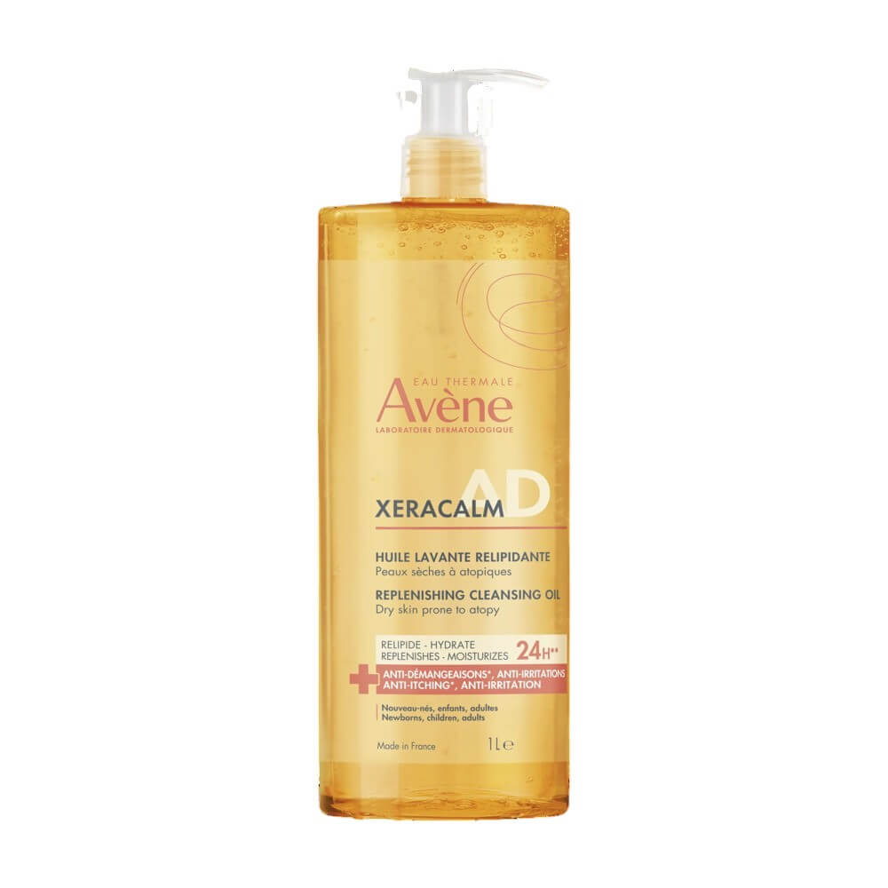 Avene XeraCalm A.D Релипидиращото измиващо олио за кърмачета, деца и възрастни 1000 мл