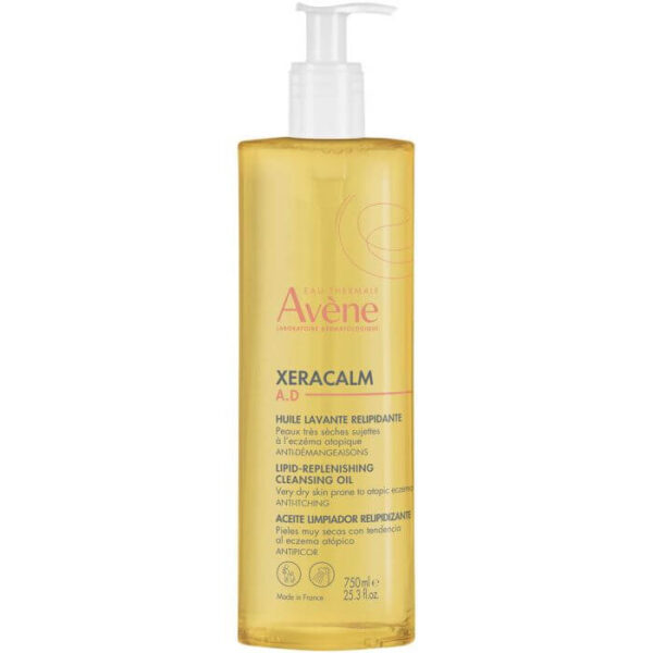 Avene XeraCalm A.D Релипидиращото измиващо олио за кърмачета, деца и възрастни 750 мл