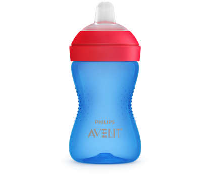 Avent Чаша с мек накрайник My Grippy синя 9М+ 300 мл