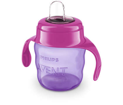 Avent Чаша със силиконов улей розова 6М+ 200 мл