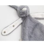 Babyjem Бебешка играчка Заек сив с държач за залъгалка - Image 3