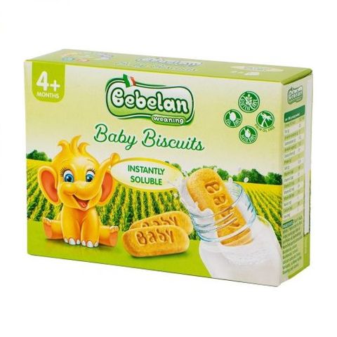 Bebelan Baby Biscuits Бързо разтворими бебешки бисквити 4М+ х250 гр