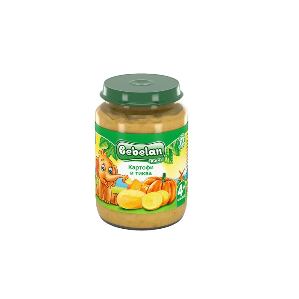 Bebelan Картофи с тиква Пюре 4М+ 190 гр