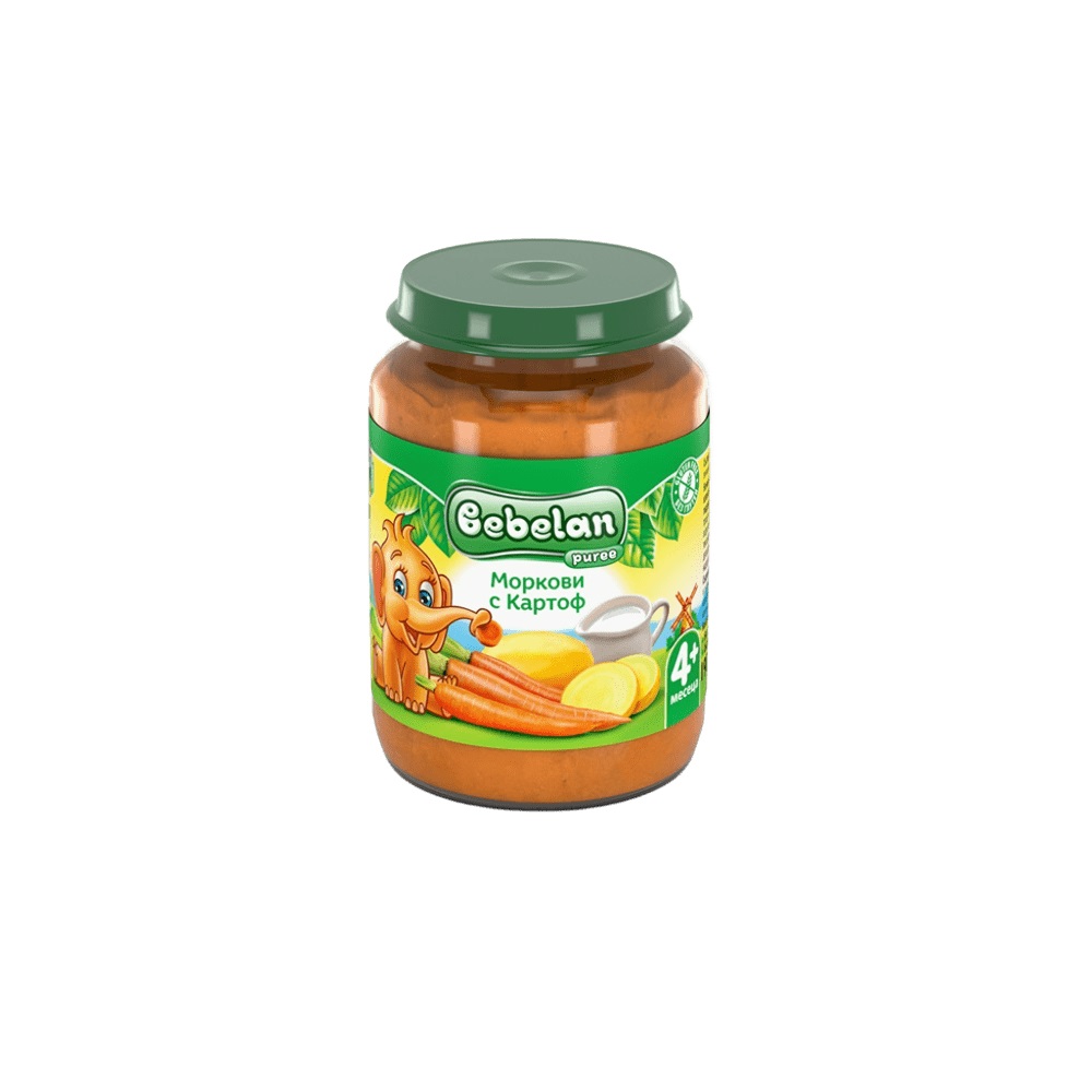 Bebelan Моркови с картоф Пюре 4М+ 190 гр