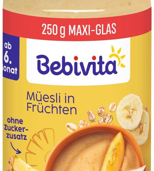 Bebivita Био каша плодове с мюсли 6M+ 250 г