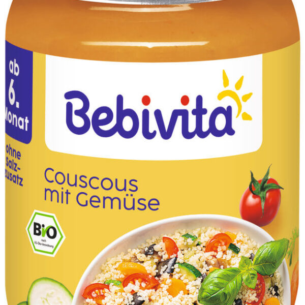 Bebivita Био пюре от кус-кус и зеленчуци 6М+ 190 г