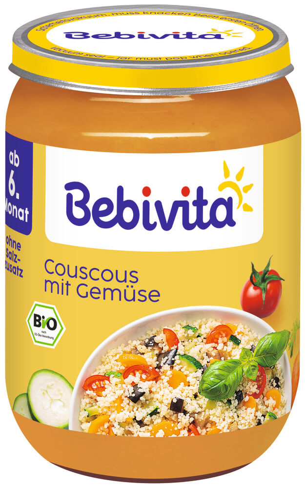 Bebivita Био пюре от кус-кус и зеленчуци 6М+ 190 г