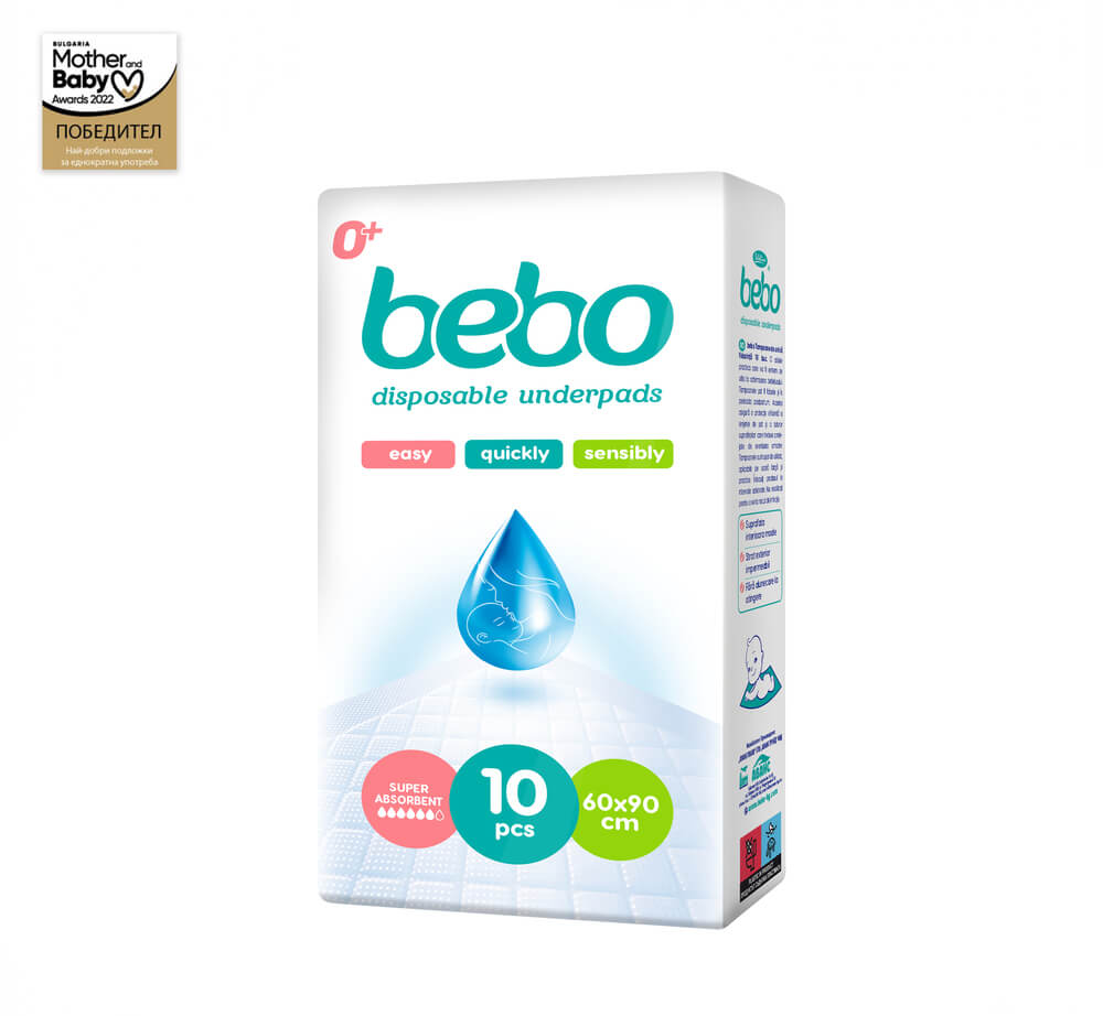 bebo-podlozhki-za-ednokratna-upotreba-60-90-h-10-br.jpg Бебо Подложки за еднократна употреба 60/90 х 10 бр