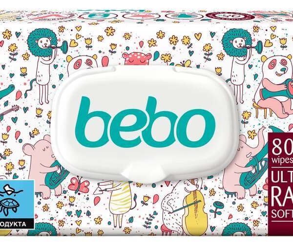 Bebo Влажни кърпички Ultra Soft х 80 бр