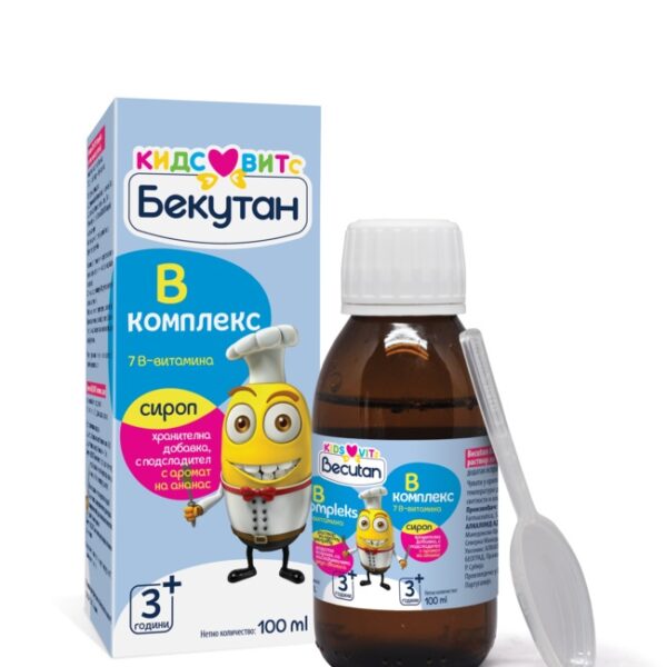 Бекутан КИДС ВИТС Витамин В комплекс сироп 100 мл Alkaloid