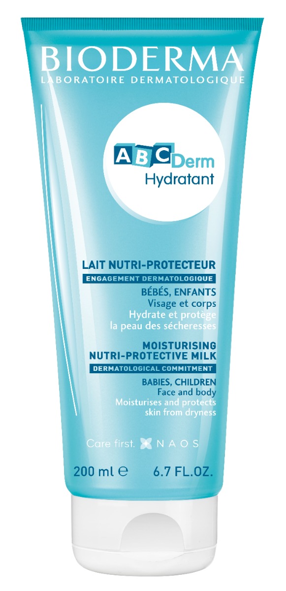 Bioderma ABC Derm Хидратиращо мляко за лице и тяло 200 мл