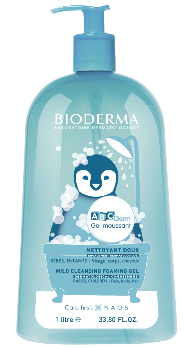 Bioderma ABC Derm Измиващ гел 3в1 1000 мл