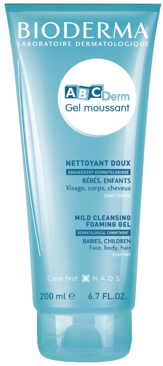 Bioderma ABC Derm Измиващ гел 3в1 200 мл