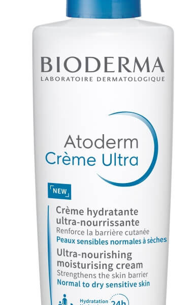 Bioderma Atoderm Успокояващ хидратиращ крем за лице и тяло без аромат с помпа 200 мл