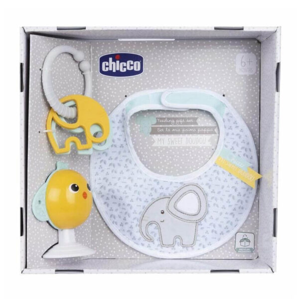 Chicco Комплект лигавник и играчки My Sweet Dou Dou Т0902
