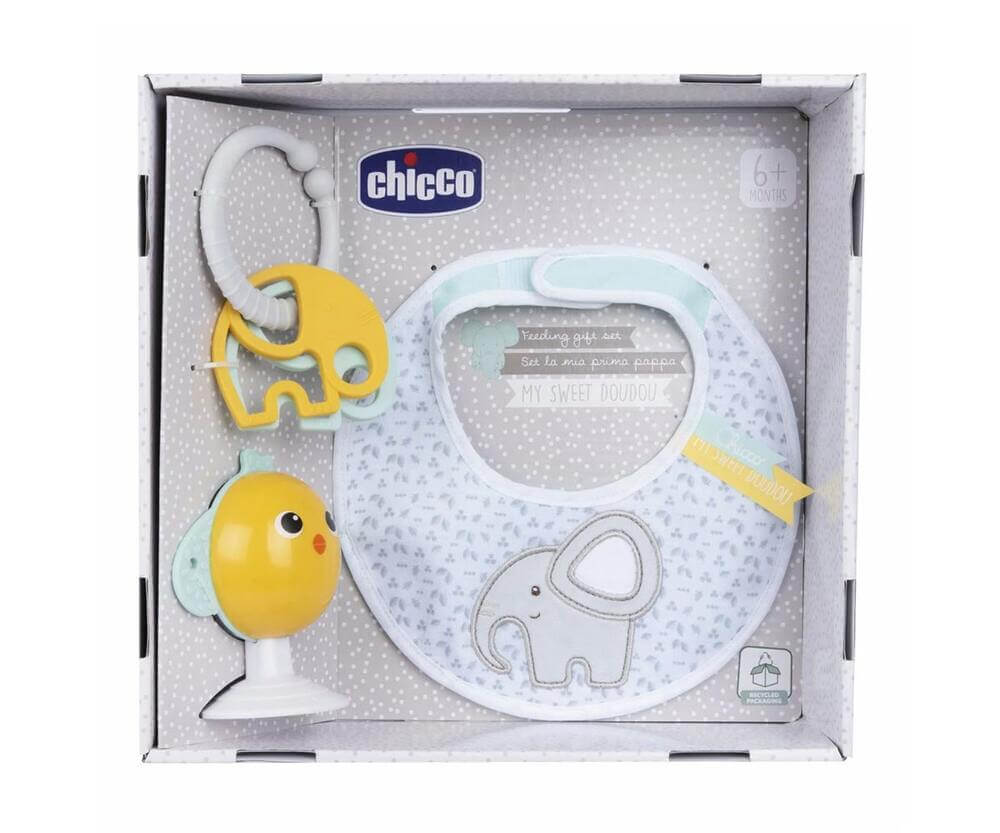 Chicco Комплект лигавник и играчки My Sweet Dou Dou Т0902