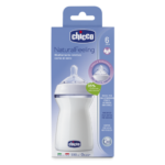 Chicco Natural Feeling шише биберон силикон 3 капки 6М+ 330 мл