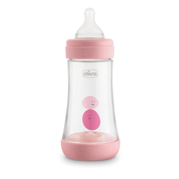 Chicco Perfect 5 Бебешко шише биберон за момиче PP 2М+ 240 мл Artsana Italia