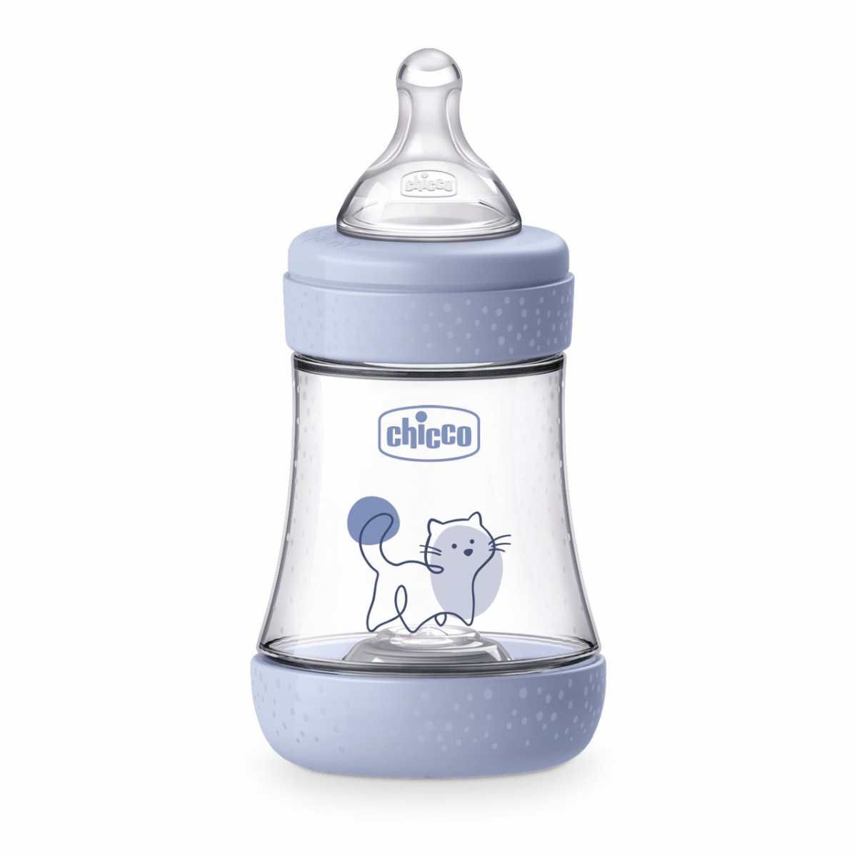 Chicco Perfect 5 Шише за хранене с бавен поток за момче 0М+ 150 мл