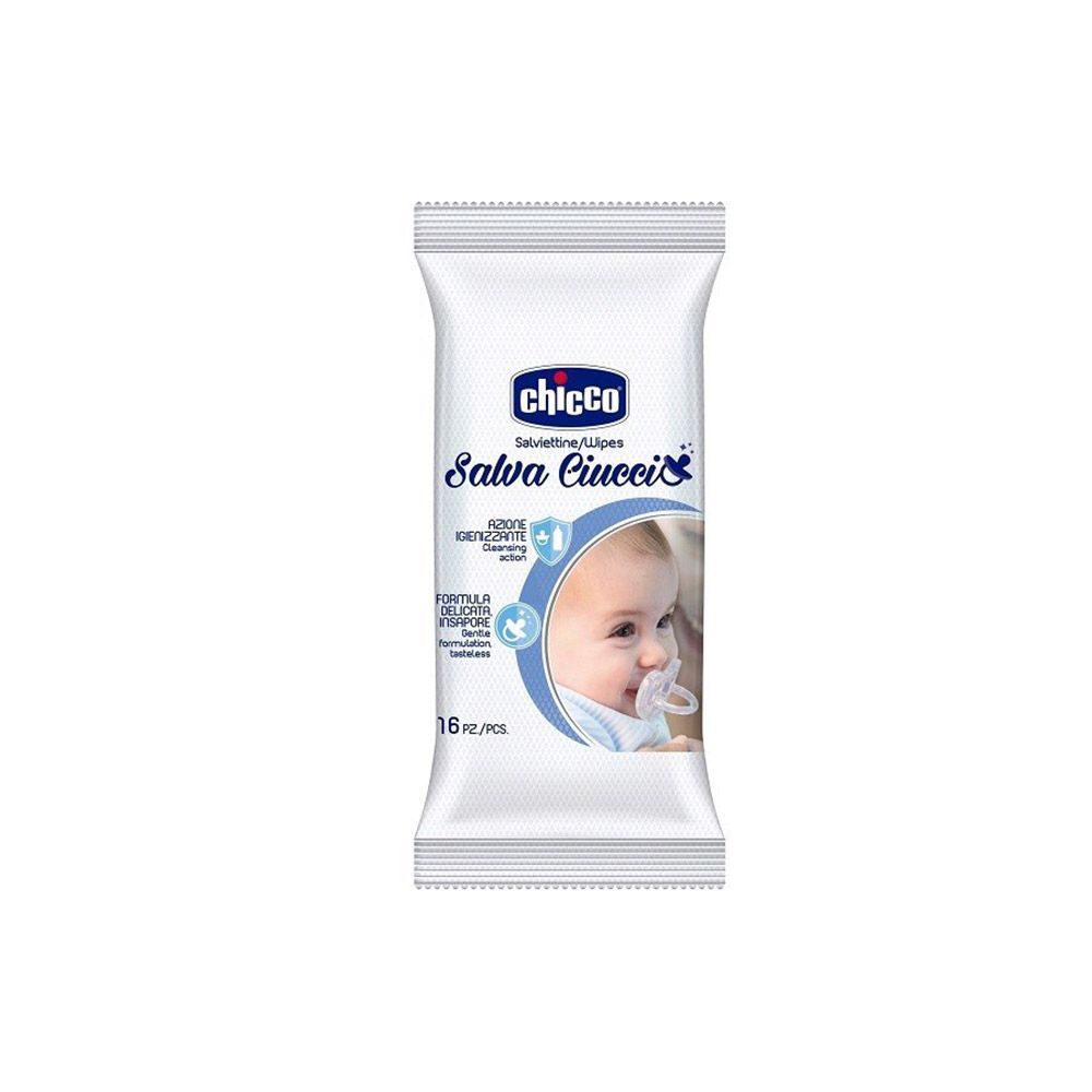 Chicco почистващи кърпички за залъгалки 0М+ х16 бр